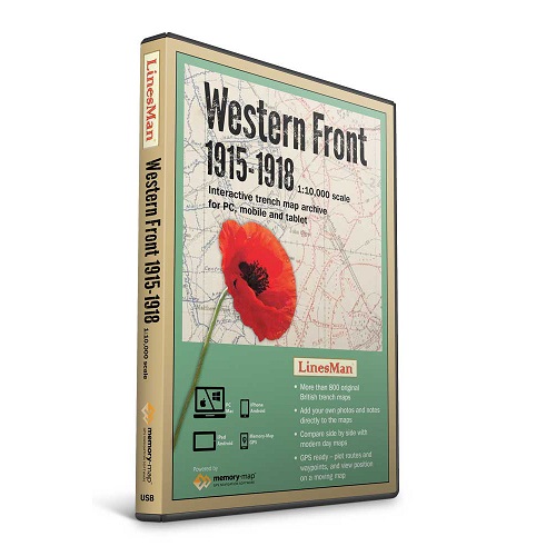 LinesMan Western Front-1:10,000 scale maps (GWD-LINE-V2)