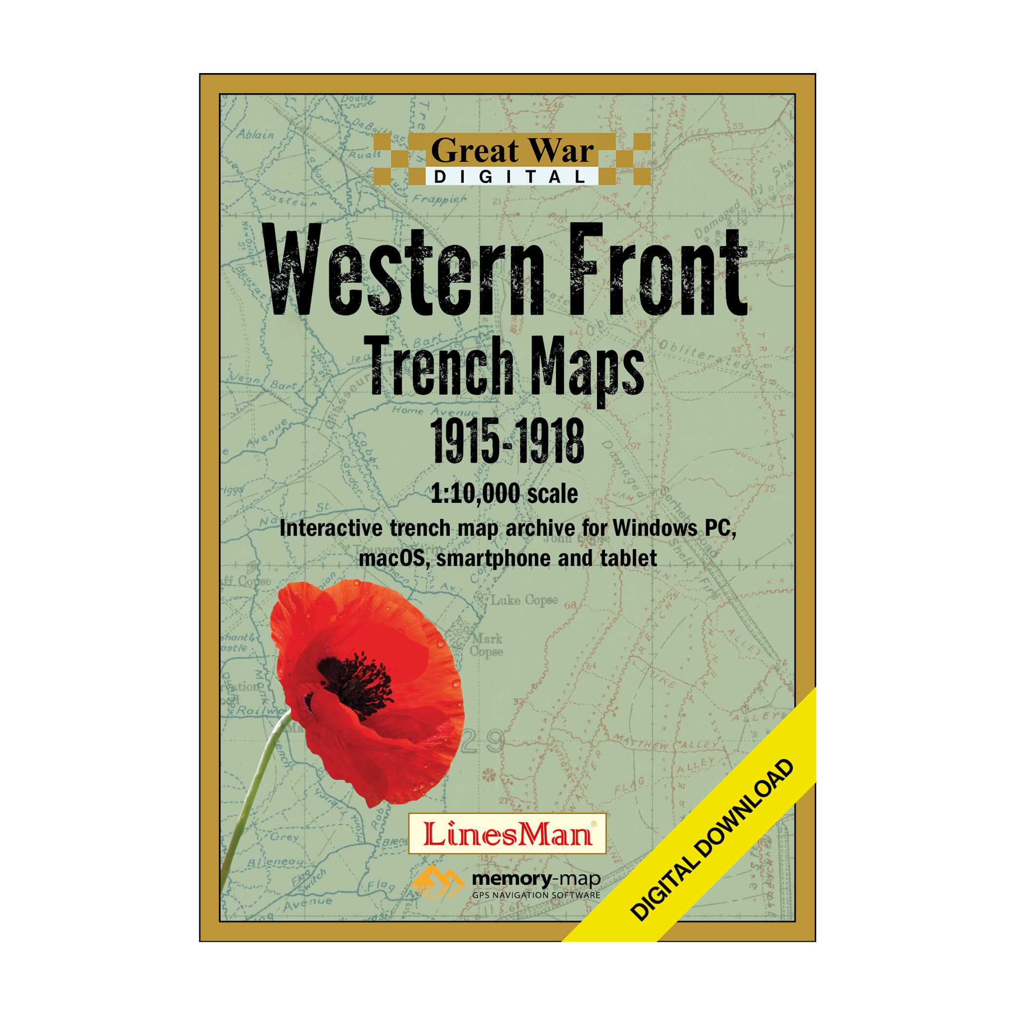 LinesMan Western Front-1:10,000 scale maps (GWD_DMS)